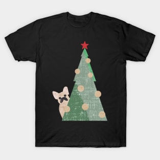 Minimal Christmas Frenchie T-Shirt